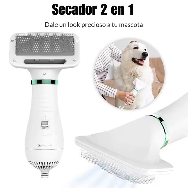 secador y peinador de mascotas 2 en 1.