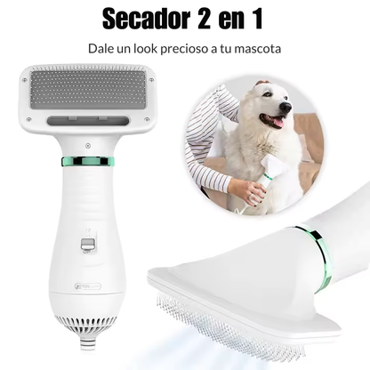 secador y peinador de mascotas 2 en 1.