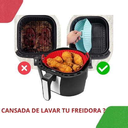 Silicook Air Trays™ Protege tu freidora y cocina más limpio con silicona reutilizable de grado alimenticio.( 6 piezas )