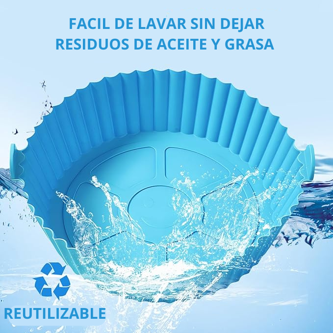 Silicook Air Trays™ Protege tu freidora y cocina más limpio con silicona reutilizable de grado alimenticio.( 6 piezas )