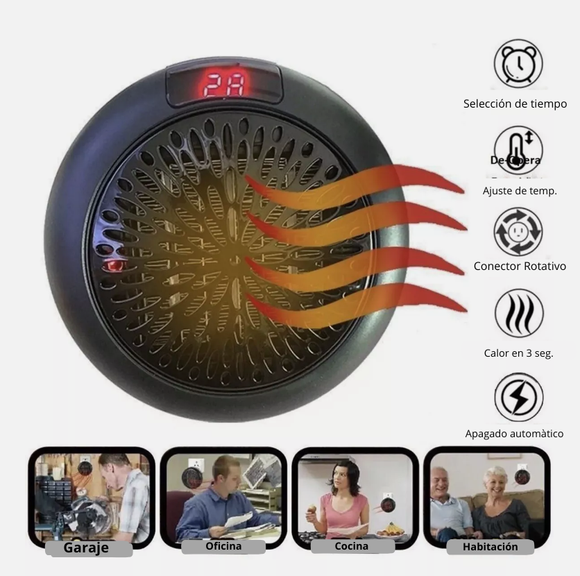 Heat pro-plug - Olvídate del frio sin subir tu factura de luz