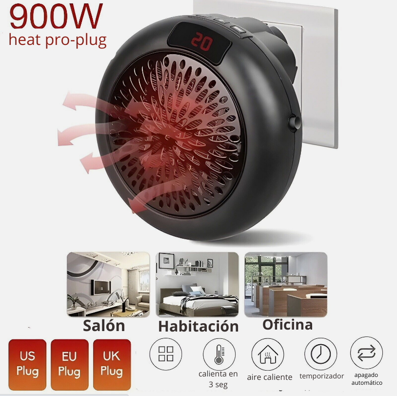 Heat pro-plug - Olvídate del frio sin subir tu factura de luz